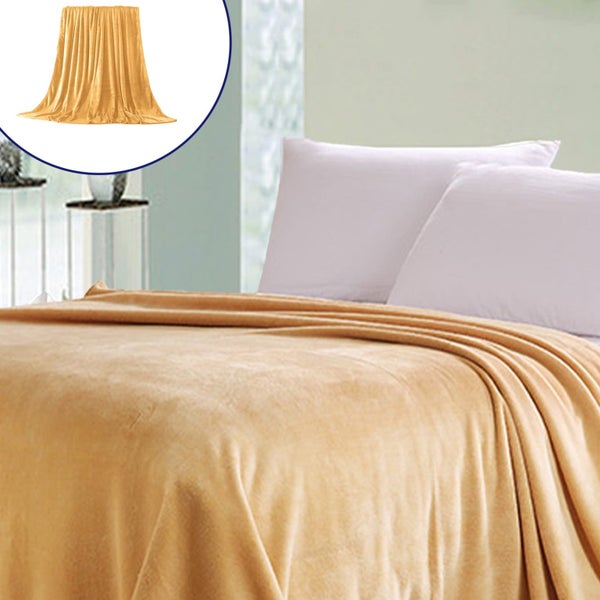 Solid Color Upgraded Fleece Throw Blanket Suitable for Multiple Scenarios Sui Carousel 2