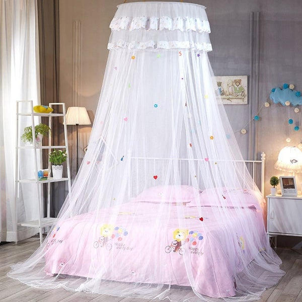 Summer Luxurious Mosquito Net, Romantic Girl Crown Mosquito Net 25.6 x 104in Carousel 1