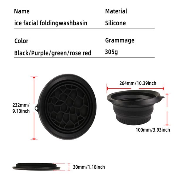 Silicone Ice Bath Washbasin Relief Stress Improved Blood Circulation Washbowl Fo Carousel 2