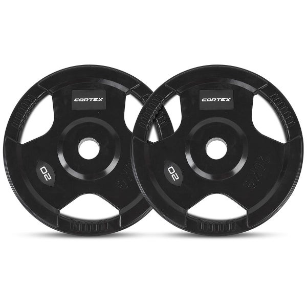 Cortex 20Kg Tri Grip V2 50Mm Olympic Plates (Pair) Carousel 5