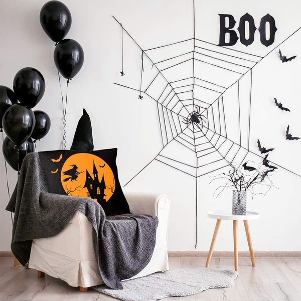 Halloween Pillow Covers 18 x 18 Inch, Soft Linen Trick or Treat Pillowcase, H Carousel 2
