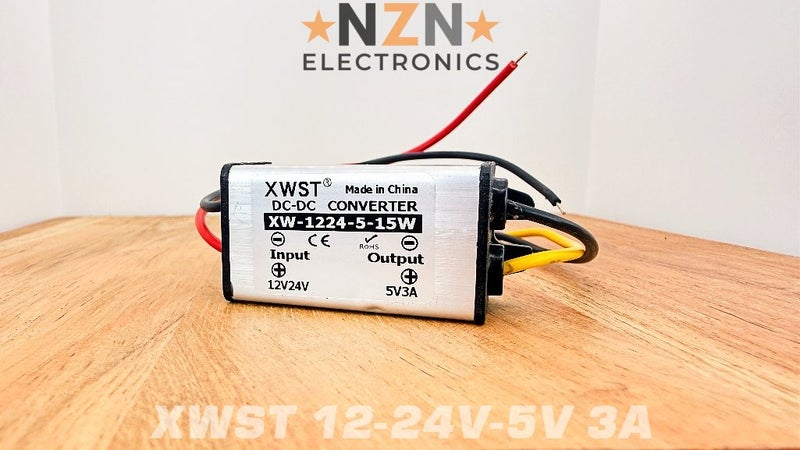 12V-24V to 5V Converter 3A – DC-DC Step Down Waterproof IP67 Buck Module Carousel 1