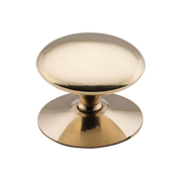 Tradco 3669PB Victorian Cupboard Knob Polished Brass 50mm Carousel 1