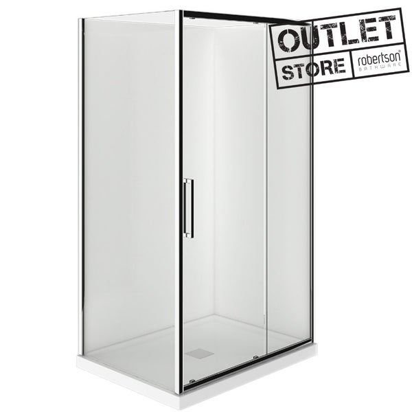 DAMAGED BOXES - ELEMENTI EVOLVE SHOWER SQUARE 12X8 2 SIDED RH CTR CP F/W Carousel 1