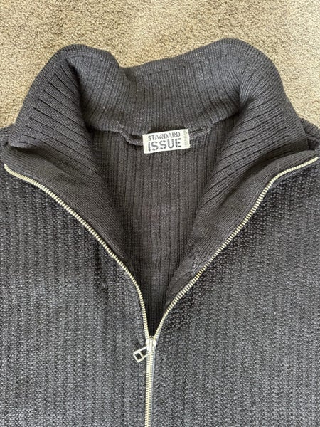 STANDARD ISSUE 100% WOOL KNITTED ZIP UP VEST WITH POCKETS SIZE XL NZ MADE Carousel 2