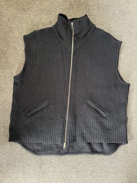 STANDARD ISSUE 100% WOOL KNITTED ZIP UP VEST WITH POCKETS SIZE XL NZ MADE Carousel 1