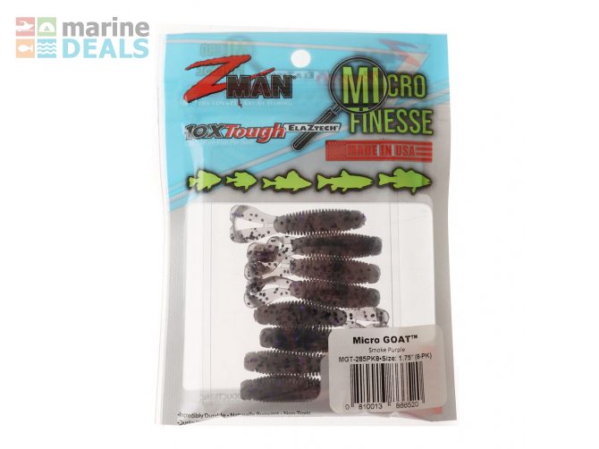 Z-Man Micro Goat Soft Bait 1.75in Smoke Purple Qt… Carousel 2