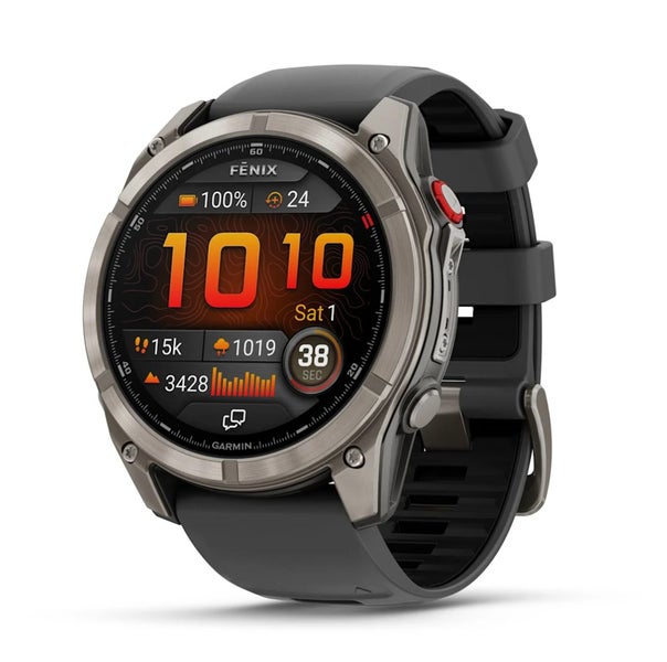 Garmin Fenix 8 Pro, 51mm, AMOLED, Sapphire, Titanium w/ Black Band Carousel 1