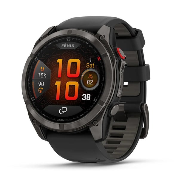Garmin Fenix 8 Pro, 51mm, AMOLED, Sapphire, Grey Titanium w/ Black Band Carousel 1