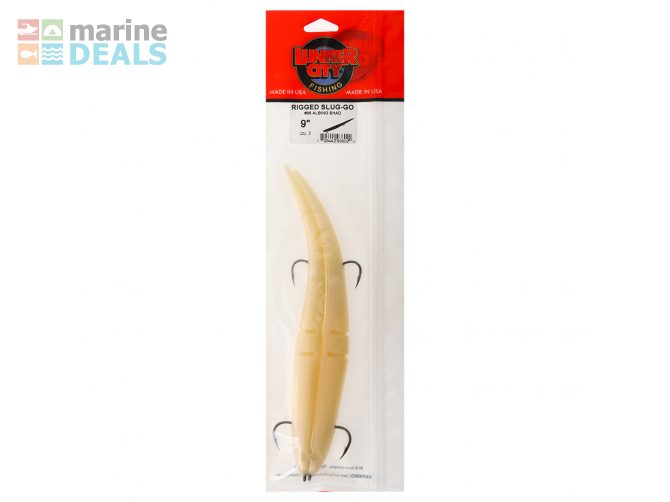 Lunker City Slug-Go Rigged Soft Bait 23cm Albino … Carousel 1