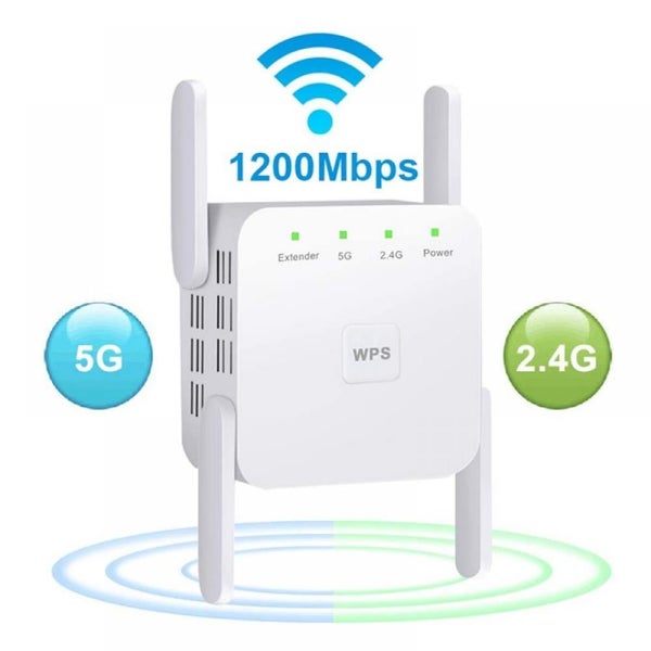 WiFi Extender WiFi Booster Indoor/Outdoor Repeater Signal Booster 1200Mbps Wi Carousel 1