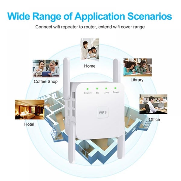 WiFi Extender WiFi Booster Indoor/Outdoor Repeater Signal Booster 1200Mbps Wi Carousel 13