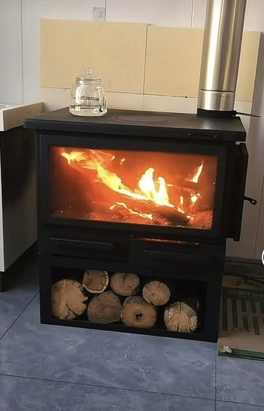 Heavy Duty Wood Burner Stove + Flue Kit – Outdoor / Cabin / DIY Setup Carousel 2