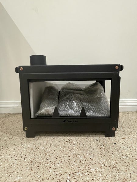 Heavy Duty Wood Burner Stove + Flue Kit – Outdoor / Cabin / DIY Setup Carousel 1