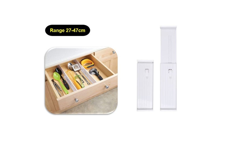 PTN Expandable Drawer Divider Adjustable Kitchen Drawer Organizer Separators Carousel 1
