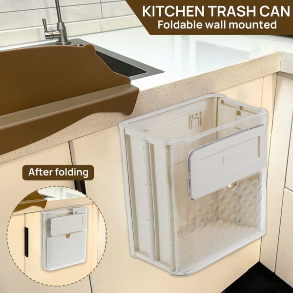 Hanging Kitchen Trash Can Folding Kitchen Compost Bin Wall Mounted Hanging Fo Carousel 2