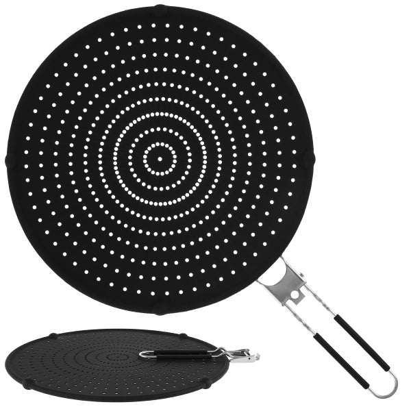 NON-RUST Silicone Splatter Screen for Cooking - 12 inch Grease Splatter Guard Carousel 1