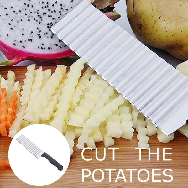THREN Crinkle Potato Vegetable Cutters,Crinkle Cutter Knife Wavy Zig Zag,Home Carousel 2