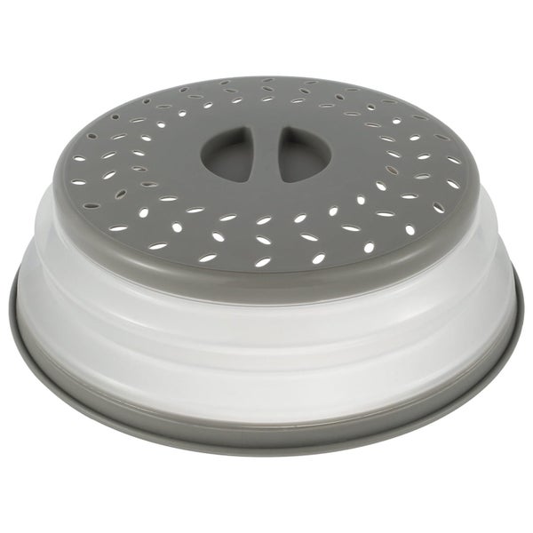 10.5inch Collapsible Microwave Cover Splatter Guard & Colander Kitchen Gadget Carousel 8