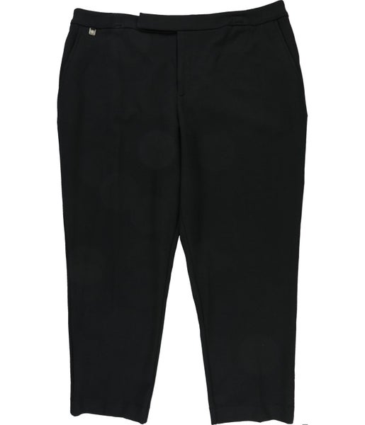 Ralph Lauren Womens Solid Straight Leg Dress Pants Carousel 1
