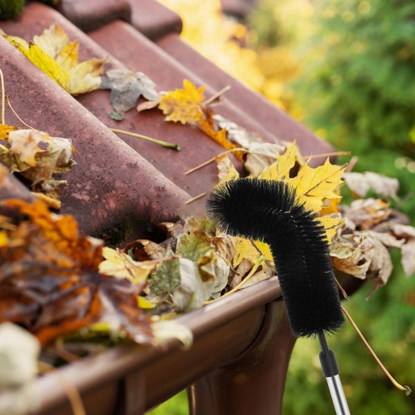 Gutter Cleaning Tool Practical Gutter Cleaning Brush with 10.5Ft Removable Po Carousel 1