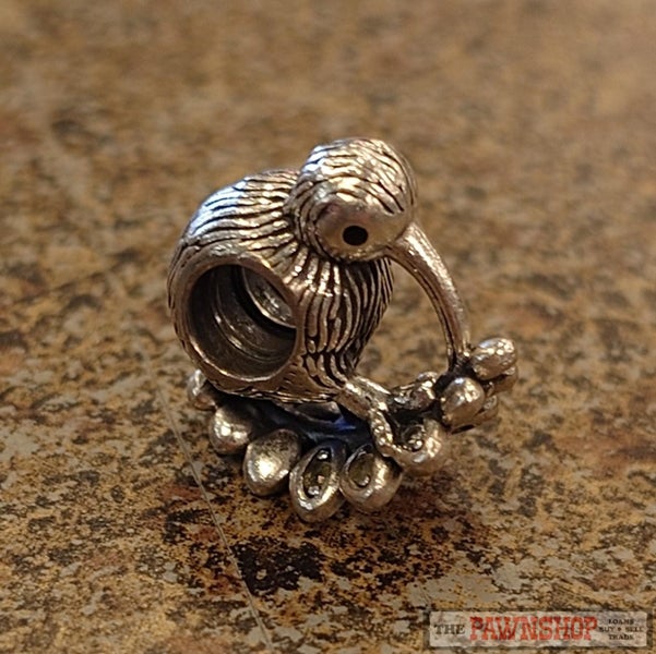 Pandora Kiwi & Fern Leaf Charm Stirling Silver Carousel 3