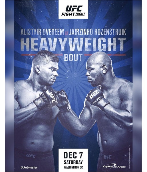 UFC Unisex Fight Night Dec 7 Saturday Official Poster, NWT Carousel 1