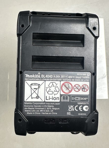 Makita - 40V Max - BL4040- Li-Ion Battery - 40V - 4.0Ah - (F4) Carousel 2