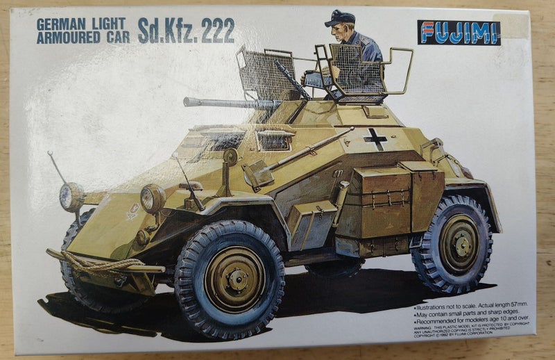 FUJIMI 76019 GERMAN LIGHT ARMOURED CAR SD.KFZ.222 - 1/76 Carousel 1
