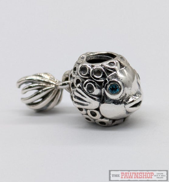 Pandora "Splish-Splash" Fish Charm 925 Sterling Silver Carousel 1