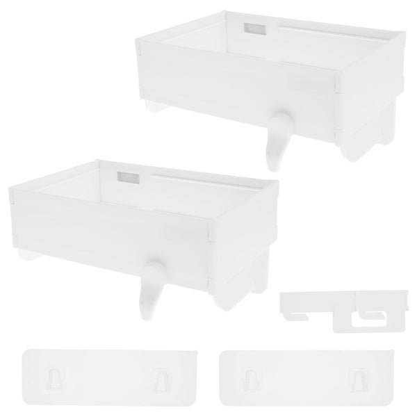 1pc Foldable Trash Bag Holder Wall-Mounted Garbage Bag Holder Hanging Garbage Carousel 1