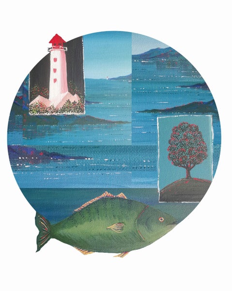 'COASTAL VISION(S)' Art Print (A3 Card) Carousel 1