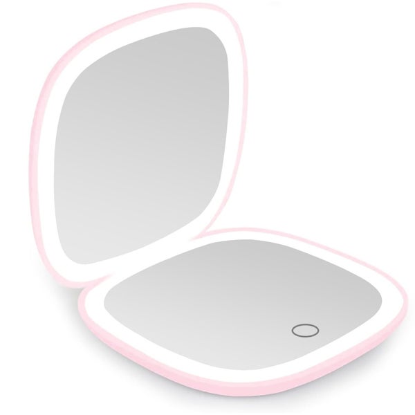 Pocket Mirror with Light, 1X/10X Magnification LED Compact Travel Makeup Mirr Carousel 1