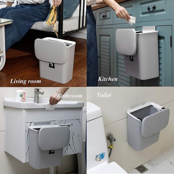 2.4 Gallon Kitchen Compost Bin for Counter Top, Under Sink Garbage Can, Hangi Carousel 7