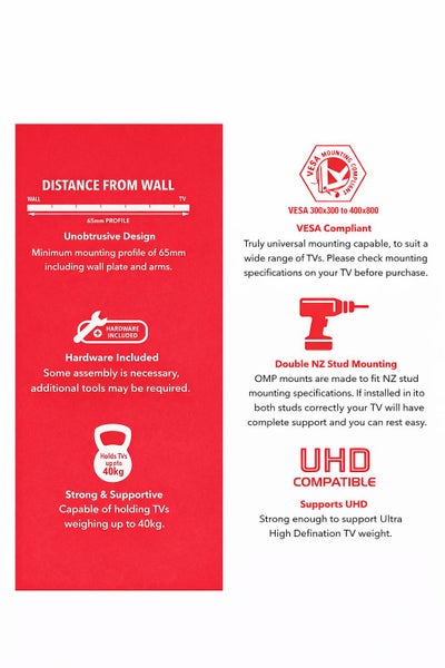 42–70" XL TV Wall Mount | TV Mount | TV Bracket | NEW Carousel 4