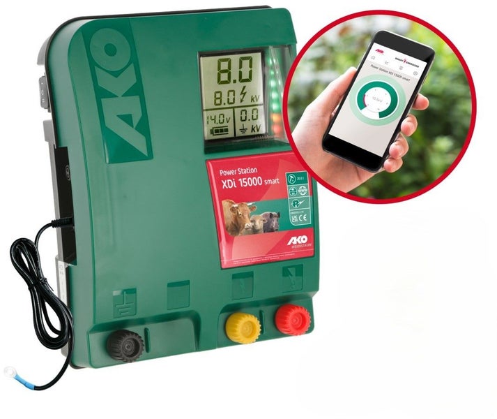 Electric Fence Energiser Mains or Solar XDi15000 smart - 90-120 Hectares Carousel 1