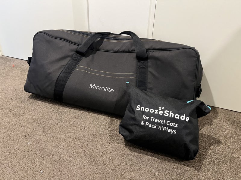 Micralite Portacot with snooze shade Carousel 4