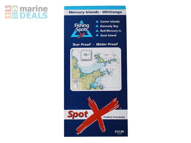 Spot X Fishing Map Mercury Island - Whitianga Carousel 1