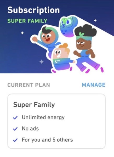Duolingo super subscription Carousel 1