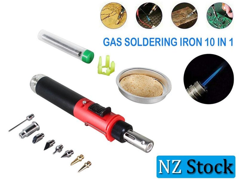 Auto Ignition Butane Gas Soldering Iron Torch Welding Repair Tool Carousel 1