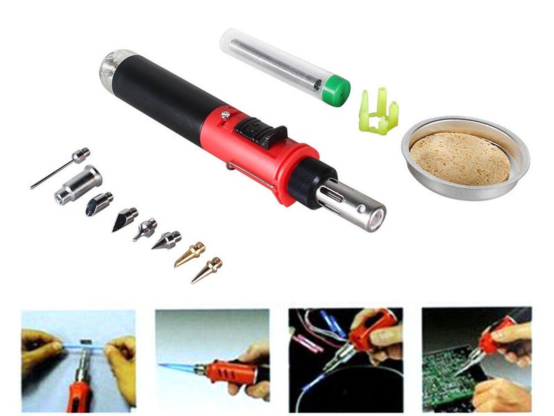 Auto Ignition Butane Gas Soldering Iron Torch Welding Repair Tool Carousel 13
