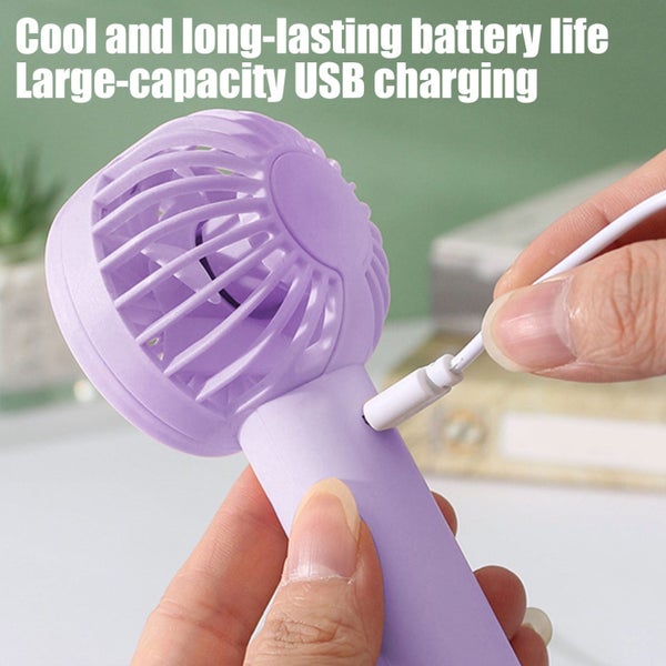 Mini Portable Handheld Fan, 3 Speed Powerful Battery Operated, Small USB Rech Carousel 6
