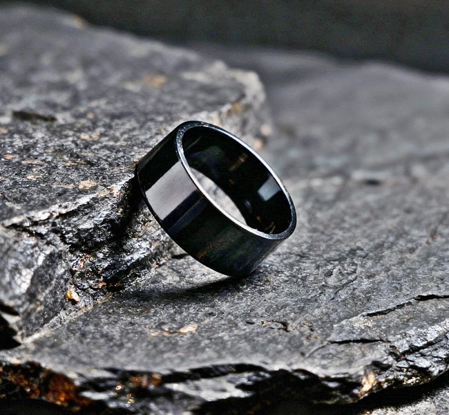 Black Steel Band Ring XD2DC-6 Carousel 1