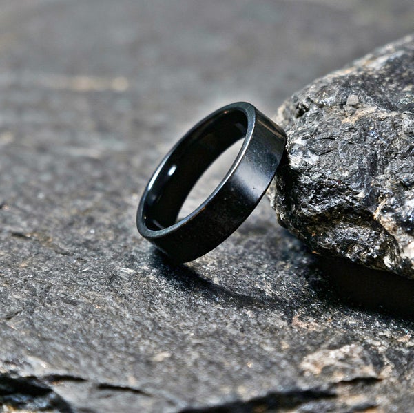 Black Steel Band Ring XD2DC-7 Carousel 1