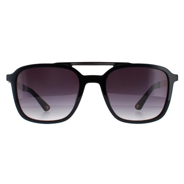Police Sunglasses SPLA53 0700 Shiny Black Smoke Gradient Carousel 1