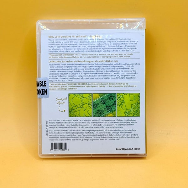 Baby Lock Design Suite Decorative Fills & Motifs Collection Carousel 9