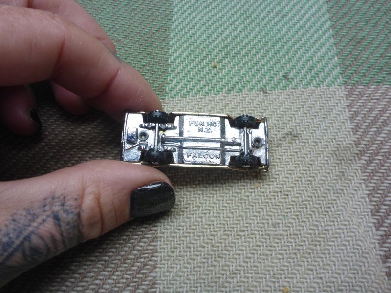 Vintage NZ Fun Ho Diecast Toy Chrome Midget No. 10 Ford Falcon Funho New Zealand Carousel 6