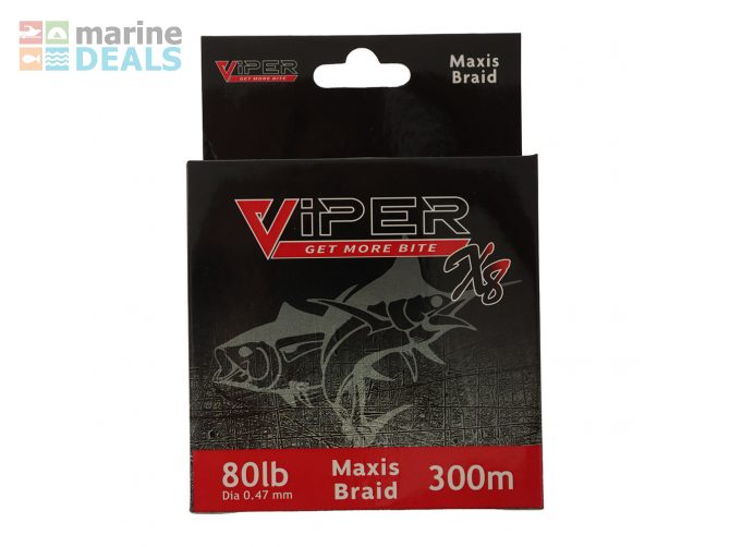 Viper Tackle X8 Maxis Braid Multi-Colour 300m 80l… Carousel 2