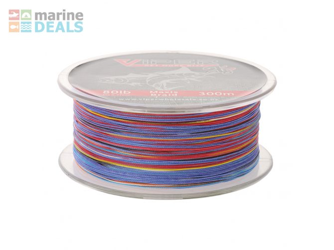 Viper Tackle X8 Maxis Braid Multi-Colour 300m 80l… Carousel 3