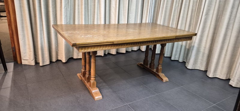 Solid Oak Extendable Dining Table + 6 Chairs427145767923886082